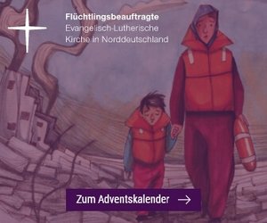 Screenshot der ersten Seite zum Flucht-Adventskalender der Nordkirche aus dem Jahr 2023