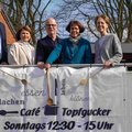 Sie setzten sich für das Café Topfgucker ein: Pastor Rainer Karstens, Christine Thomsen (Inner Wheel Club Rendsburg), Dr. Nils Borchers (Rotary Club Rendsburg), Pastorin Claudia Heynen und Ulrike Göldner-Schwarz (Kirchengemeinderat) (von links). 